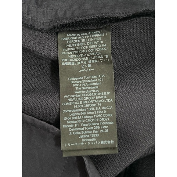 Tory Burch Pants Women’s 10 Navy Blue Skinny Wool Knit Stretch Slim Ankle - Picture 10 of 11